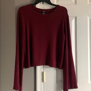 Rue21 Bell Sleeve Crop Top